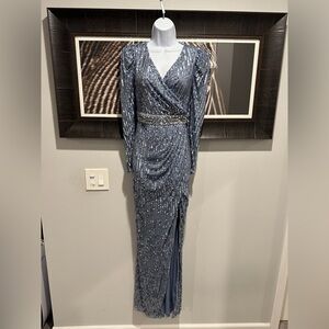 NWOT Max Duggal Sequin Gown
